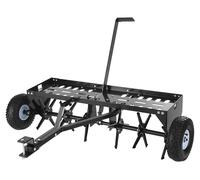 Aérateur pour tracteur de jardin SucceBuy, modèle 103 cm, appareil d'aération et de scarification de 54 kg, adapté aux tracteurs agricoles et de jardin, équipé d'un attelage universel, profondeur d'aé