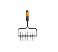 Fiskars Aérateur QuikFit 1000689 – Tête d'outil 20,5 cm Acier Noir/Orange