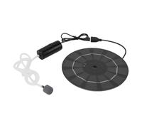 Aérateur solaire avec tuyau d'air Oxygénateur étanche à faible bruit | Aérateur de bassin flottant pour aquarium, hydroponie, pêche en plein air, stand de fruits de mer, jardin, arrière-cour