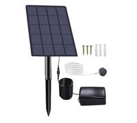 Aérateur Solaire de Bassin - Pompe à air Solaire étanche IP64 2 W à Faible Bruit | Aérateur d'eau Solarr Silencieux | pour Aquarium, Aquarium, Culture, extérieur, Stockage de Fruits de me