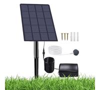 Aérateur Solaire D'étang - Pompe À Air Solaire Étanche 2 W, Système De Circulation D'oxygène Silencieux, Équipement D'aération De l'eau Respectueux De l'environnement, Oxygénateur Extérieur Fiable