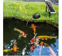 Aérateur solaire pour bassin - DEMA - Puissance 3,5 W - Batterie 4000 mAh - USB intégré