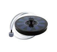Aérateur solaire pour bassin - pompe à oxygène flottante 5V 1,5W, ronde 18 cm, noire