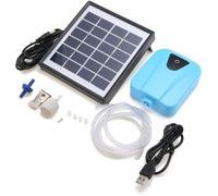 Aérateur solaire pour étang - Pompe à oxygène silencieuse - Débit ajustable - Pour aquariums et bassins de jardin - Matériau ABS -