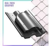 AÉRATEUR TILE P60 P1805 PAROTEC RAL 7024 Graphite TILE P60 P1805 pour toiture