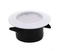 Aérations rondes, matériau ABS avec moustiquaire amovible et grille pour extracteur d'air mural plafond ventilation intérieure (100 mm)