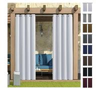 AEREY Rideaux de Pergola Coupe-Vent, Isolation Thermique Rideaux occultants Protège Contre la lumière du Soleil et la Pluie pour Jardin, terrasse, tonnelle, pergola, imperméables- 274x213cm
