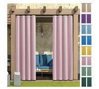AEREY Rideaux occultants, opaques, réduction du bruit, faciles à installer, pour chambre à coucher, chambre d'enfant, salon, 100 x 230 cm, rose