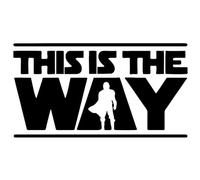 AeRko Funny This is the Way Sticker Vinyl Car Styling Decals Autocollant Car Sticker DIY Auto Accessories (couleur : Nero, taille : 25 cm)