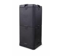 Aerobin Composteur Thermique - Compost Mûr en 3 Mois - Composteur sans Odeur pour Déchets de Cuisine et de Jardin - Système de Compostage Écologique d’Extérieur omposter (Black)