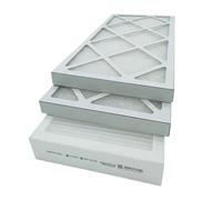 AEROFILTER - Lot de 3 Filtres VMC Double Flux G4/M5 - Compatibles Unelvent Ideo 325 Ecowatt & Initia 225 - Dimensions 400x202x24 mm & 400x187x48 mm - Livraison Offerte Entreprise Française