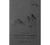 AEROGRAFANDO Bloc de calligraphie SM.LT - papier lisse blanc - Format A5-50 Feuilles - 100 g/m2