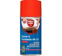 Protect Expert Aérosol anti-punaises et anti-puces PUPA150N 150 ml - Diffusion automatique