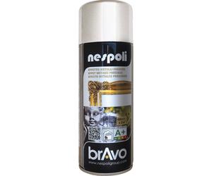 Aérosol de peinture alkyde à effet chromé argent 400 ml - NESPOLI - 180101