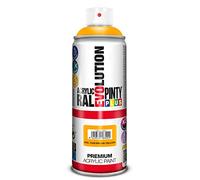 Peinture Spray Acrylic Brillant 400ml Jaune Melon Ral 1028 - Pinty Plus
