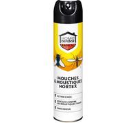 KB HOME DEFENSE HORTEX Aérosol Anti-Mouches et Moustiques 400 ml - Efficace contre tous les types de mouches et moustiques