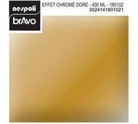 NESPOLI Aérosol peinture professionnelle effet chromé or 400 ml