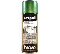 Nespoli Peinture aérosol Effet Métal Professionnelle Vert 400 ml