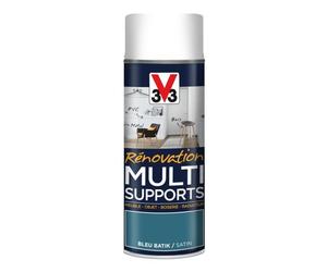 Aérosol Peinture Rénovation V33 Multisupport Satin Bleu Batik V33 400ml
