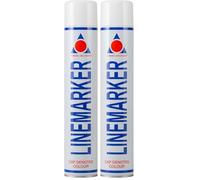 Aerosol Solutions Peinture de Marquage au Sol - Bombe Blanche 750 ml, Aérosol Traçage Gazon, Route, Parking, Séchage Rapide - Pack de 1 (Lot de 2)