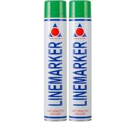 Aerosol Solutions Peinture de Marquage au Sol - Bombe Verte 750 ml, Spray de Traçage pour Gazon, Route, Sports - Pack de 1 (Lot de 2)