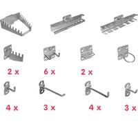 Aerotec 20142038 SET de porte-outils PRO (L x l x H) 190 x 200 x 75 mm 28 parties