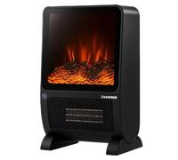 Aérotherme céramique 2000 W avec feu de cheminée 3D chauffage rapide LCD & télécommande thermostat 26-38°C 3 modes minuterie 1-8 h 26317
