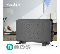 Chauffe vêtements Nedis Radiateur soufflant 1200W/2000W Thermostat réglable 2 réglages de chaleur Poignées intégrées Fonction turbo Protection contre la surchauffe