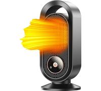 Aérotherme électrique, chauffage céramique PTC, design compact et portable, noir, EU