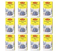 AEROXON Lot de 12 pièges à mites pour vêtements - Pour une protection efficace contre les mites dans l'armoire, les vêtements - Moyen contre les mites dans la maison - Protection fiable et durable