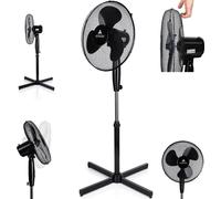 AERSON Ventilateur sur pied Ventilateur Machine à vent Refroidisseur d'air Oscillant 50W Noir