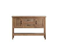 AERTSDFGT Buffet Moderne Buffet Vintage avec Sculptures en Bois Massif, Finition Vieillie, Meuble D'entrée Mural, Style Wabi-sabi, Adapté Aux Maisons D'hôtes Et Salons, Décoratif De Rangement