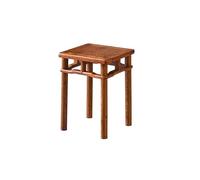 AERTSDFGT Petit Escabeau Tabouret carré en Bois Massif, Banc Bas de Style Chinois, Table Basse Salon, Tabouret Salle à Manger, Langer d'entrée