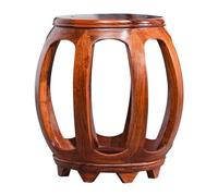 AERTSDFGT Petit Escabeau Tabouret Rond en Bois Massif for Porche, Tabouret de Style Chinois, Bas, Meuble décoration for Bureau