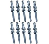 AERZETIX - 10x Boulon Vis d'Ancrage Filetage Long, Goujon à Expansion - M8x95mm - en Acier Zingué - pour Béton, Pierre