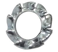 AERZETIX C44521 Rondelles frein éventail M3, Lot de 50 | Dents denture extérieur, Acier zingué, DIN6798, Pour boulon/vis M3, Assemblage écrou serrage étanchéité fixation