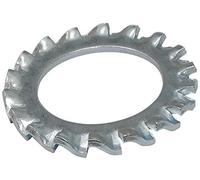 AERZETIX C44529 Rondelles frein éventail M18, Lot de 10 | Dents denture extérieur, Acier zingué, DIN6798, Pour boulon/vis M18, Assemblage écrou serrage étanchéité fixation