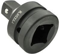 AERZETIX - C45261 - Adaptateur Réducteur Augmentateur pour ouille de Vissage à Percussion - Carré/4 Pans - 1 Femelle x 3/4 Mâle - pour liquet/Choc Impact Pneumatique - en Acier CR-MO