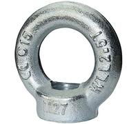 AERZETIX - C45448 - Écrou annulaire - anneau/bague/de levage à oeil M27 - en acier zingué 5.8 - filetage femelle - oeillet de grue - bricolage - DIN 582 - couleur argent