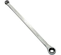 AERZETIX - C45618 - Clé plate bi-hexagonale polygonale double à oeil/anneau 12mm - vers liquet 12mm extra longue métrique 12 pans - longueur 33cm - manche droite/polie - en acier CR-V