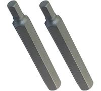 AERZETIX - C45895 - Lot de 2 Embouts Longs Hexagonal 6mm/Allen 6 Pans - L75mm 3/8''(10mm) - pour Tournevis/Douille - pour Vis à Empreinte Allen 6 Pans - Quincaillerie/Outillage à Main - Acier S2