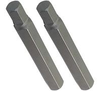AERZETIX - C45897 - Lot de 2 Embouts Longs Hexagonal 8mm/Allen 6 Pans - L75mm 3/8''(10mm) - pour Tournevis/Douille - pour Vis à Empreinte Allen 6 Pans - Quincaillerie/Outillage à Main - Acier S2