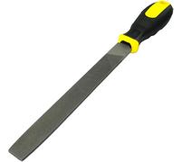 AERZETIX - C45963 - Lime d'Affûtage Métallique Plate Fine d'Acier - Longueur 200mm - Outils de Finition à Main pour Façonner le Métal - Limer/Lissage/Dégrossissage/Polir/Mécanique - Poignée Bi-Matière