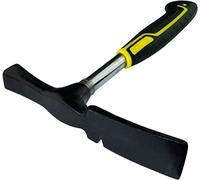 AERZETIX - C46179 - Marteau de Maçon Berlinois - 285mm - Tête en Acier avec Arrache-Clous - Manche Metallique Tubulaire - Outils de Maçonnerie Briques/Burin/Béton/Casser/Tailler/Démolition/Pierre