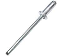 AERZETIX C48105 Rivets aveugles Ø4x12mm aluminium/acier, Lot de 100 | DIN 7337 A, Rivet pop à rupture de tige, Standard