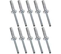 AERZETIX - C48122 - Lot de 10 Rivets aveugles standard Ø6.4x30mm aluminium/acier - DIN 7337 A - rivet pop à rupture de tige
