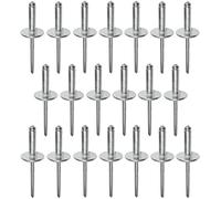 AERZETIX - C48177 - Lot de 20 Rivets aveugles Ø4.8x16mm à tête large 16mm - DIN 7337 C - rivet pop à rupture de tige - en aluminium/acier