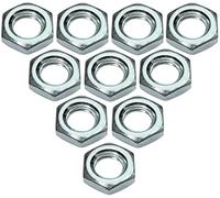 AERZETIX C49451 Écrous bas M6 hexagonaux, Lot de 10