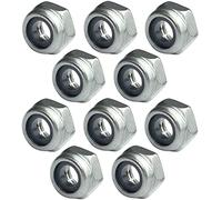 AERZETIX C49566 Écrous Hexagonaux Blocage M5 Ø 8mm Lot de 10