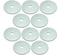 AERZETIX - C49691 - Lot de 10 Rondelles de carrossier plates larges - M5 Ø5.3x30x1.5mm - en acier zingué